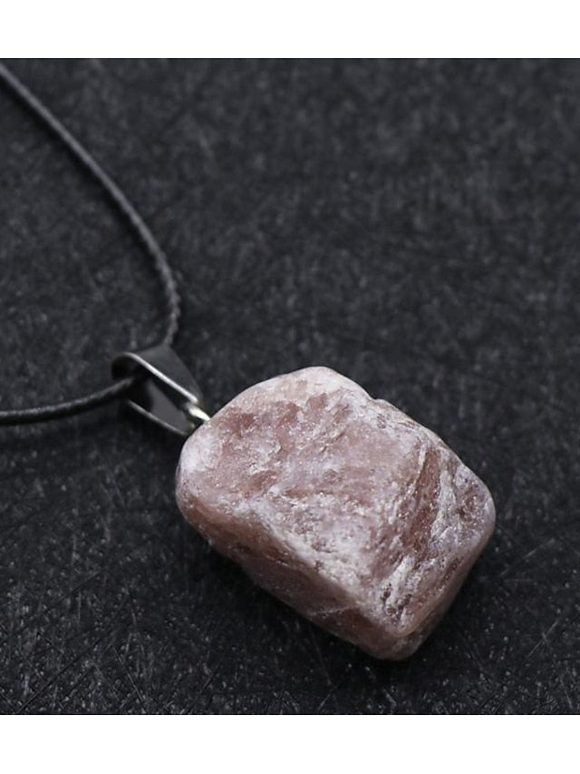 Europe And The United States New Original Stone Pendant Multi-Color Agate Stone Necklace for Women