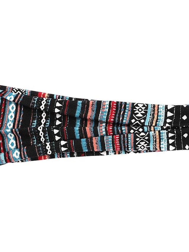europe and the united states cross-border fashion sports hairband yoga bundle sweat-absorbing headband new ladies wide-brimmed printed headwear for Women