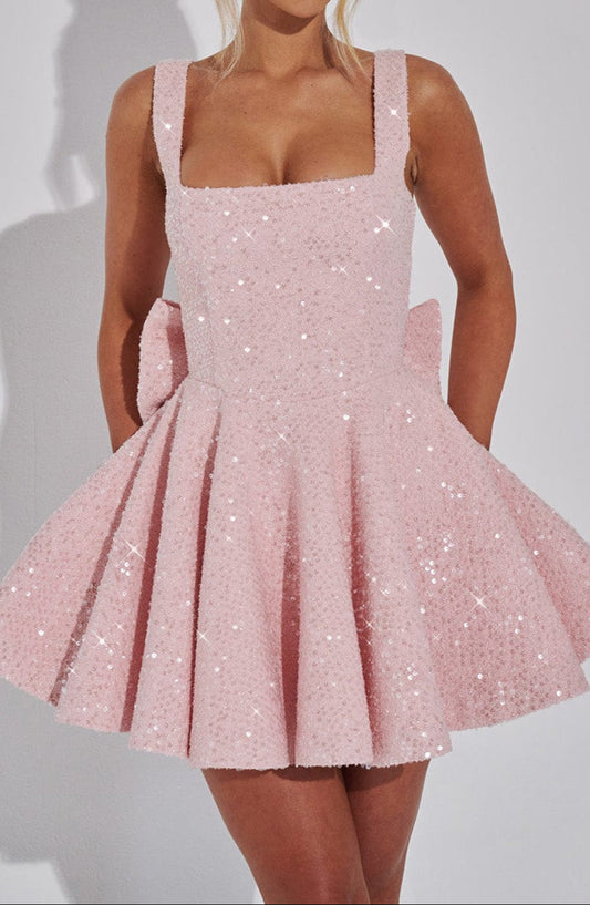 Triana Mini Dress - Blush