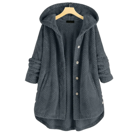 Juvy - Chaqueta polar con capucha - Casual - - Ideal para Otoño/Invierno