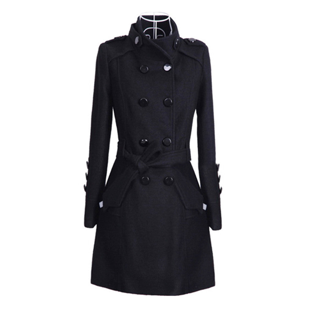 Abrigo largo elegante con cinturón | Ideal para otoño