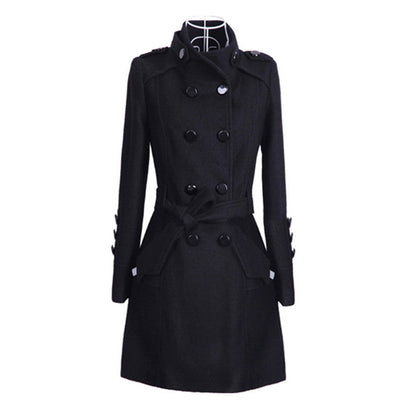 Abrigo largo elegante con cinturón | Ideal para otoño