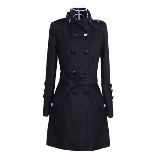 Abrigo largo elegante con cinturón | Ideal para otoño