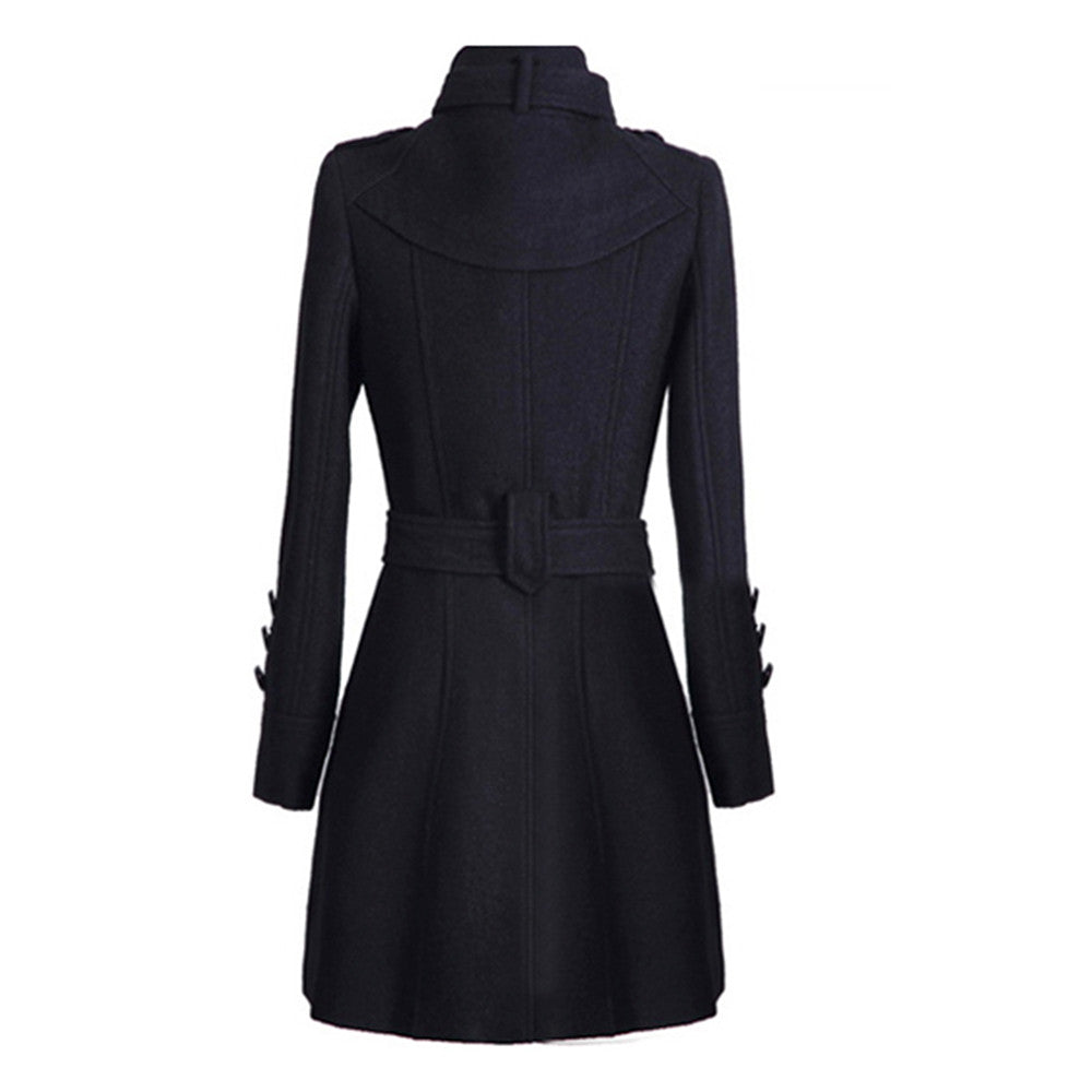 Abrigo largo elegante con cinturón | Ideal para otoño