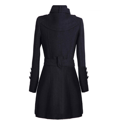 Abrigo largo elegante con cinturón | Ideal para otoño
