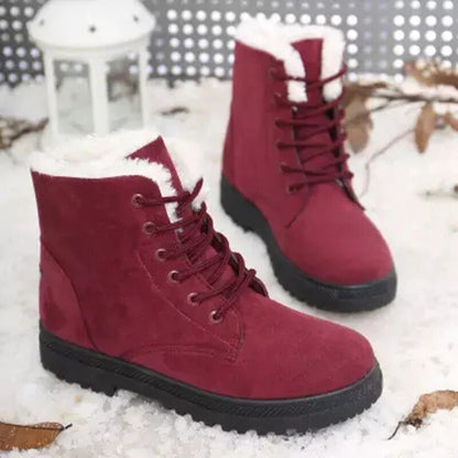 Botines casuales de ante con tacón para mujer | Ideales para el invierno