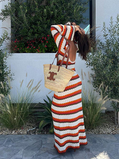 Chic Striped Maxi Dress | Great for Casual Days