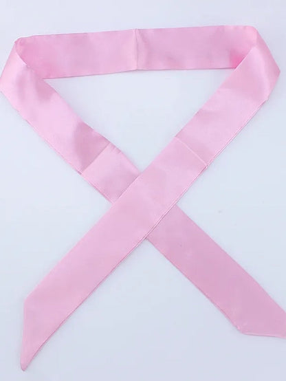 100*4cm Long Skinny Scarf for Lady Neck Tie Solid Silk Hairband Female Ribbon Belt Scarves Headband Bag Decoration for Women