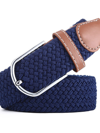 Belt Canvas leather Black And White Blue and White Blue white red Black rice coffee Black Waist Belt Street Casual Color Block / Spring / Summer / Winter for Women