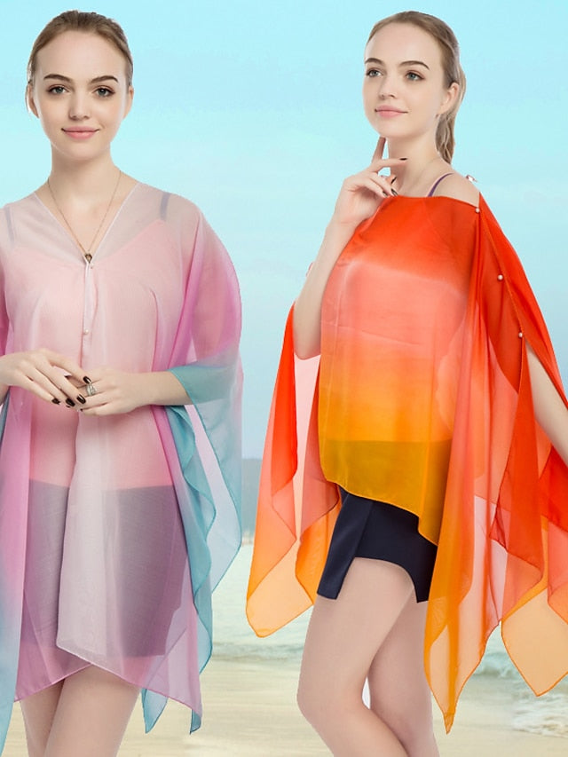 Scarves Shawl Party Holiday Chiffon Vacation Casual Bohemia Sunscreen Outdoor 1 PC for Women
