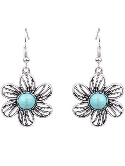 1 Pair Hanging Earrings For Daily Alloy Classic Totem Series for Women