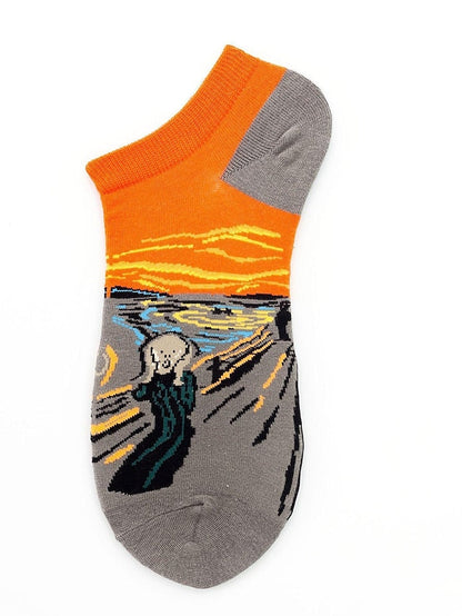 Anckle Socks Low Cut Socks Outdoor Office Work Animal Patterned Spandex Nylon Cotton Basic Casual Classic 1 Pair for Women