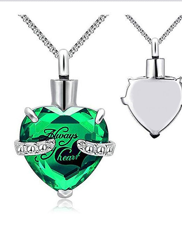 ulatree urn necklaces for ashes cremation jewelry for ashes urns for human ashes heart necklaces for women memorial pendant always in my heart for Women