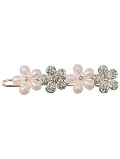 1PC Girls' Hair Clip For Party Evening Birthday Glitter Imitation Pearl Rhinestone Alloy for Women