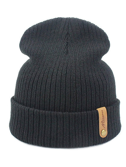 Hat Beanie / Slouchy Winter Hats Green Black Blue Outdoor Street Dailywear Knit Letter Windproof Comfort Warm for Women
