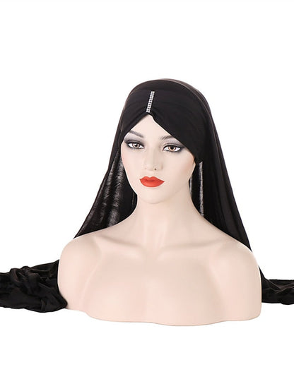 Turban Party Evening Solid / Plain Color Polyester Sweet 1 pcs for Women