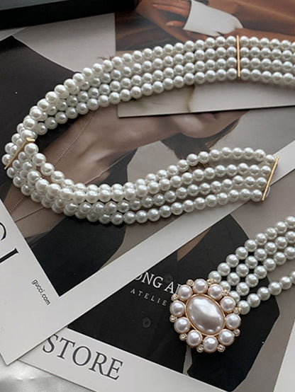 Belt Alloy White Yellow Silver Gold Beige Wide Belt Outdoor Dailywear Daily Holiday Pure Color / Spring / Summer / Fall / Winter for Women