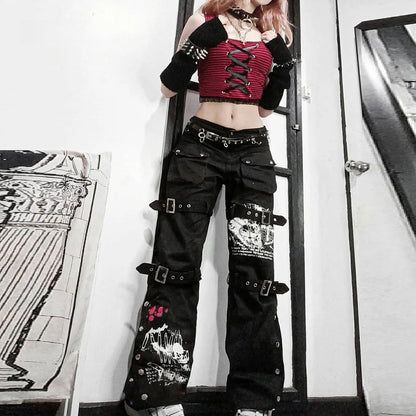 Print Street Style Pants