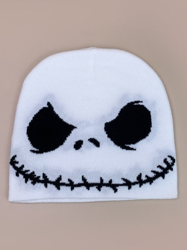 Warm Punk Skull Slouchy Hat
