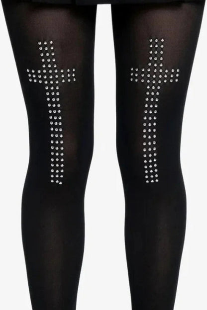 Retro Cross Elastic Tight Hip-hop Socks