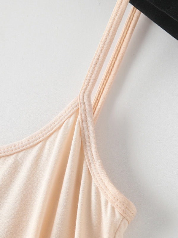 Plain Slim Fit and Versatile Cami Top