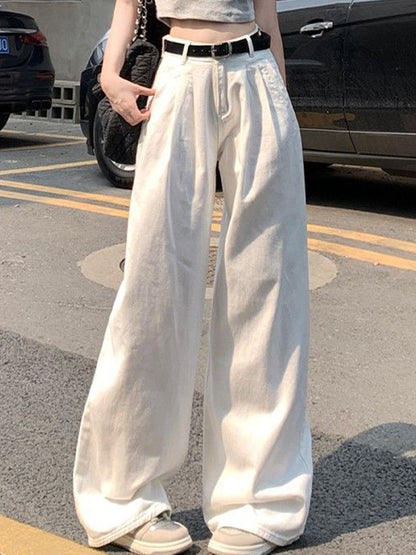 High Waist Slimming Drapey Boyfriend Jeans