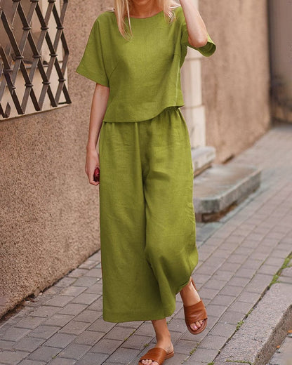Vanessa - Traje de dos piezas para mujer - Elegante - Estilo moderno - Ropa para el día a día