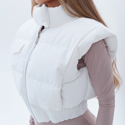 High neck zip-up pocket top  | Festival Outfits Women