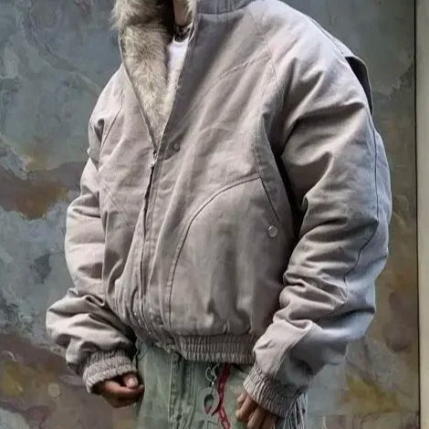 Plush Lined Oversized Jacket