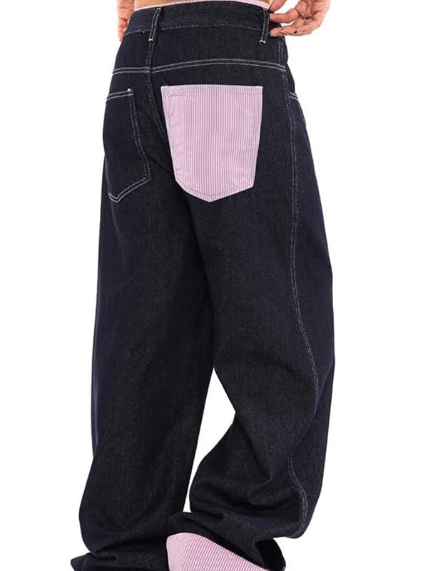 Design Sense Stitching Curling Boyfriend Jeans