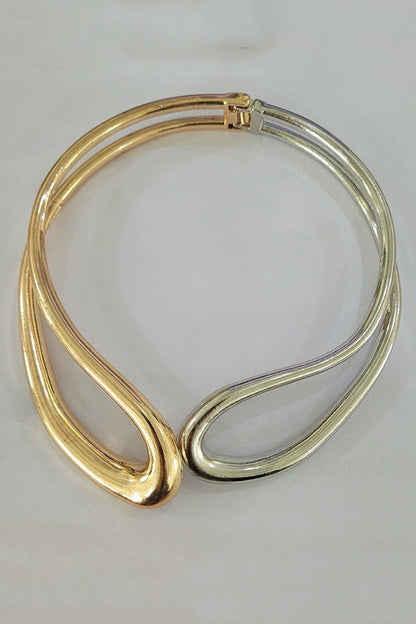 Fashion Alloy Twisted Double Layer Jewelry