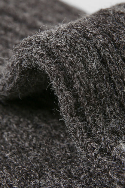 Button Knit Foldover Leg Warmers