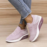 Women’s Trendy Slip-On Knitted Sneakers with Air Cushion | Ideal for Everyday Wear