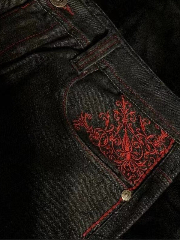 American Vintage Embroidery Boyfriend Jeans