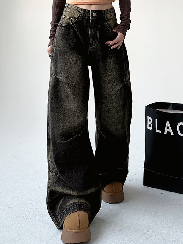 Hip Pop Distressed High Rise Boyfriend Jeans