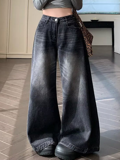 American-Style Loose Wash Boyfriend Jeans