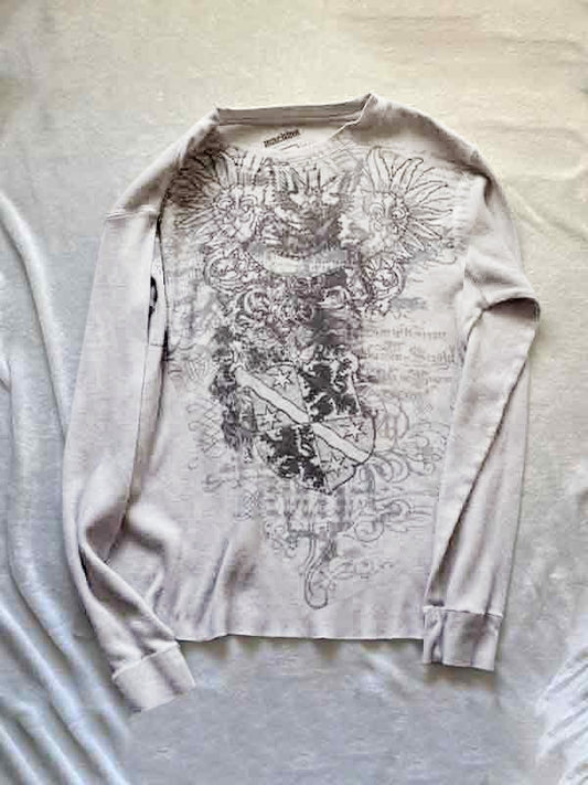 Vintage Print Long Sleeve Tee