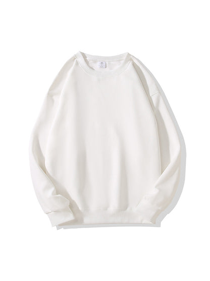 Solid Color Hoodless Crew Neck Sweaters