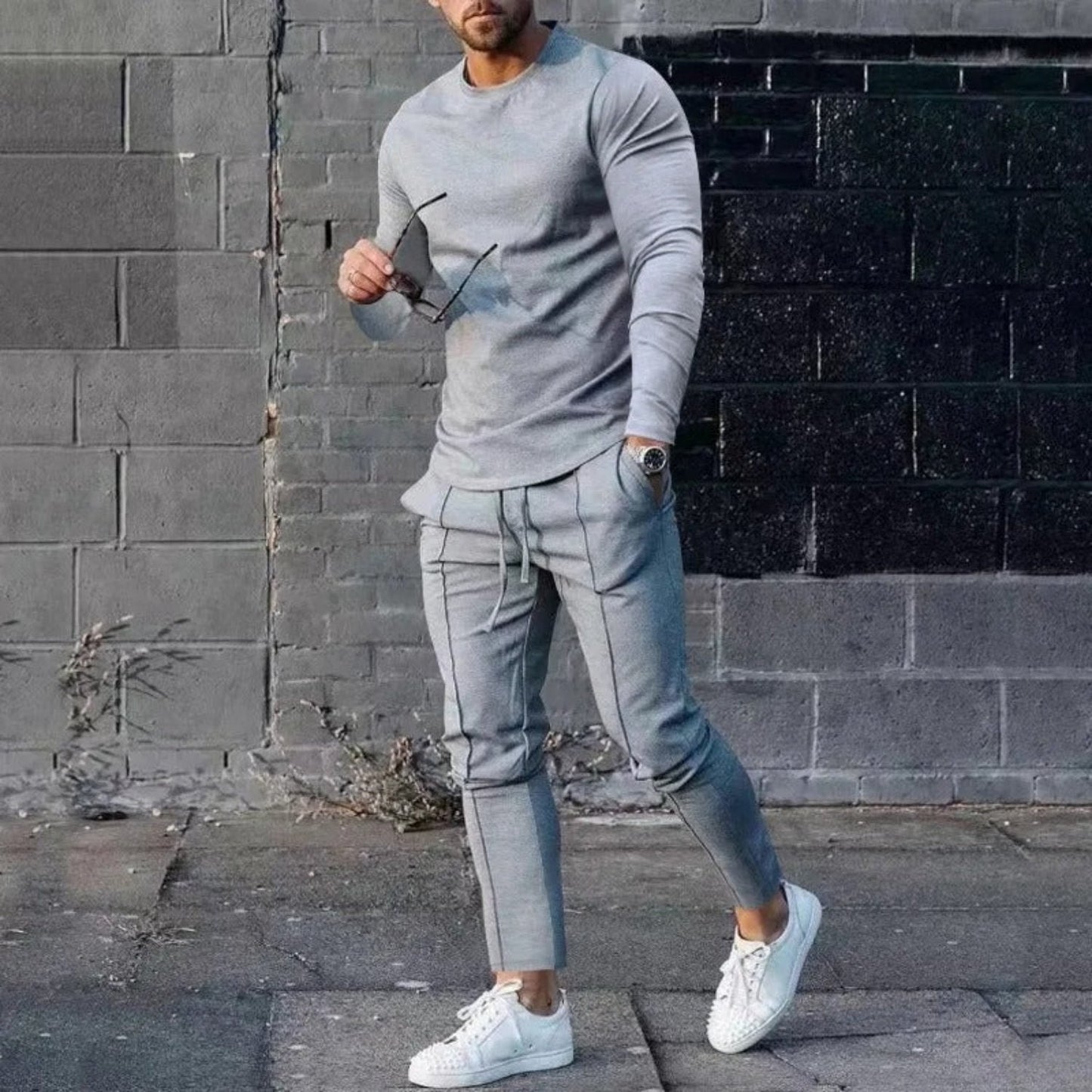 Duncan - Conjunto de camisa y pantalón - Deportivo - Ideal para Otoño/Invierno