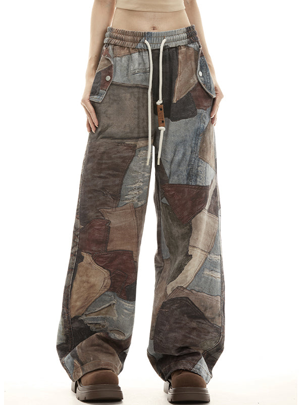 High Street Distressed Straight Leg Boyfriend Jeans