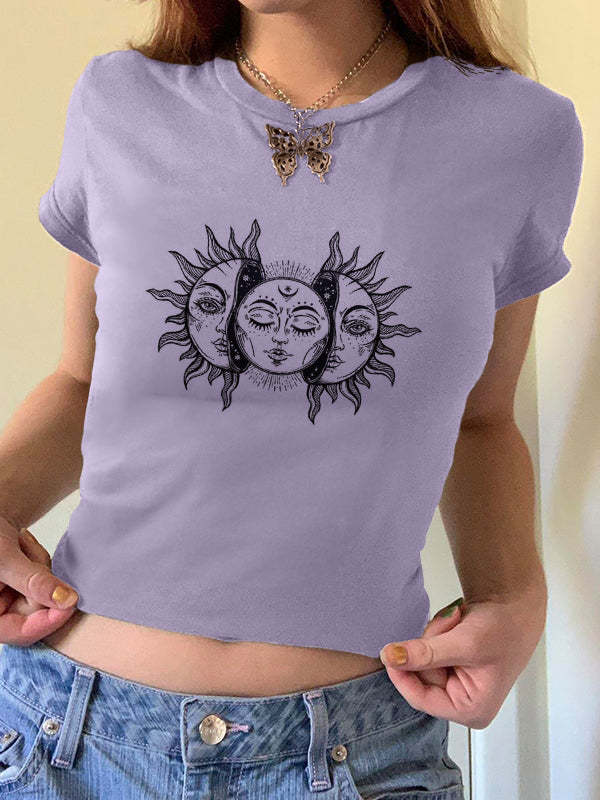 Sun Print Short Sleeve Tee
