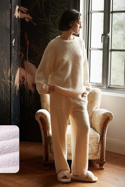 Sherpa Fleece Loungewear Pajama Set