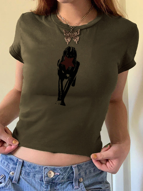 Face Print Short Sleeve Tee