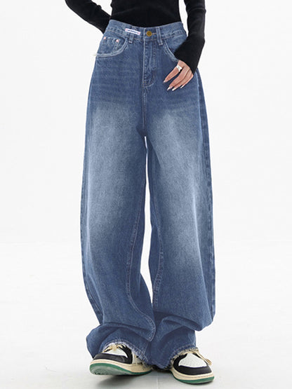 Dark Wash Vintage Baggy Boyfriend Jeans