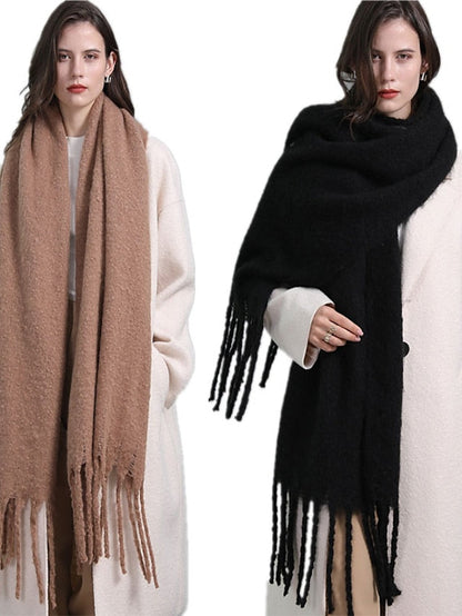 Scarves Daily Holiday Polyester Simple Casual Warm Casual / Daily 1 PC for Women
