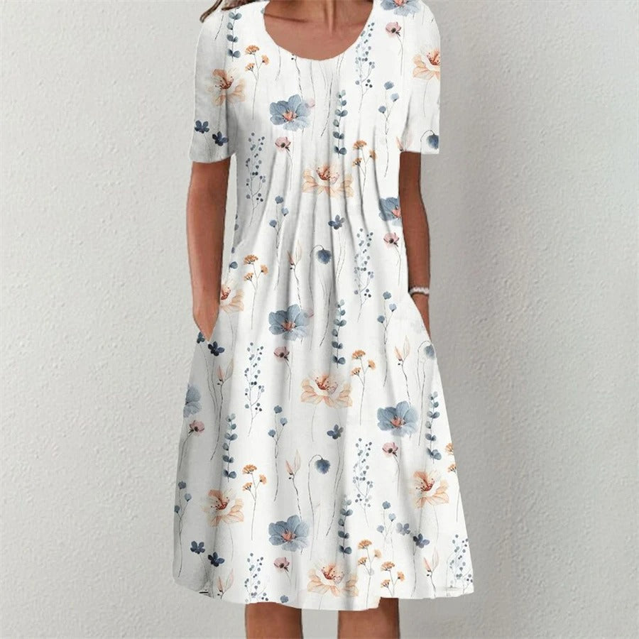 Kynlee - Floral Summer MIdi Dress for Women