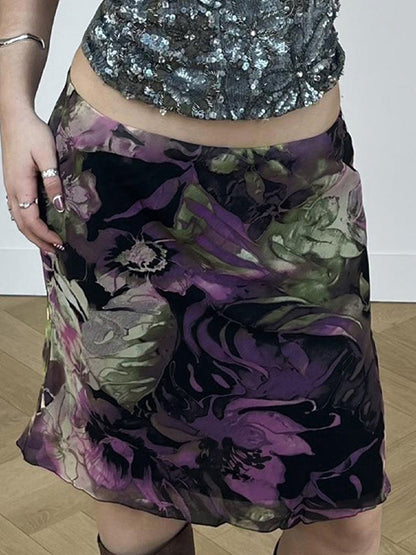 Ombre Tulle Mini Skirt