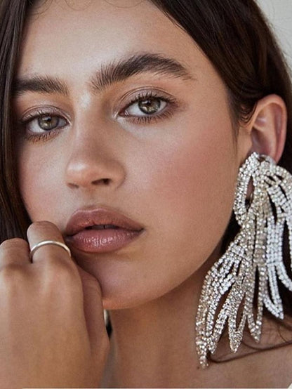 Earrings Fancy Lucky Hope Imitation Diamond Earrings Jewelry Silver / Gold For Street Gift Prom for Women