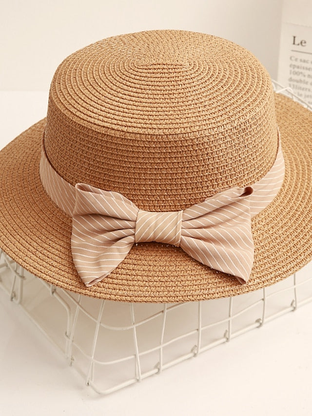 Sun Hat Straw Hat Daily Holiday Straw Vacation Casual Beach Sunscreen Casual / Daily 1 pcs for Women