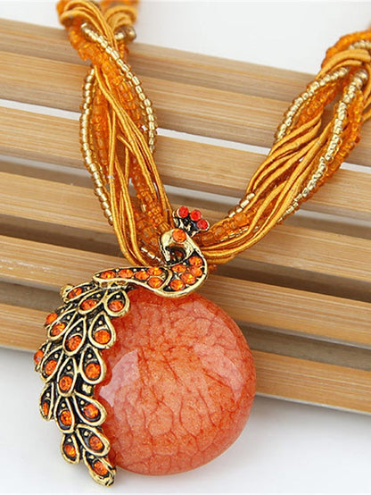 necklace Ethnic Style Street Gem Necklaces for Women